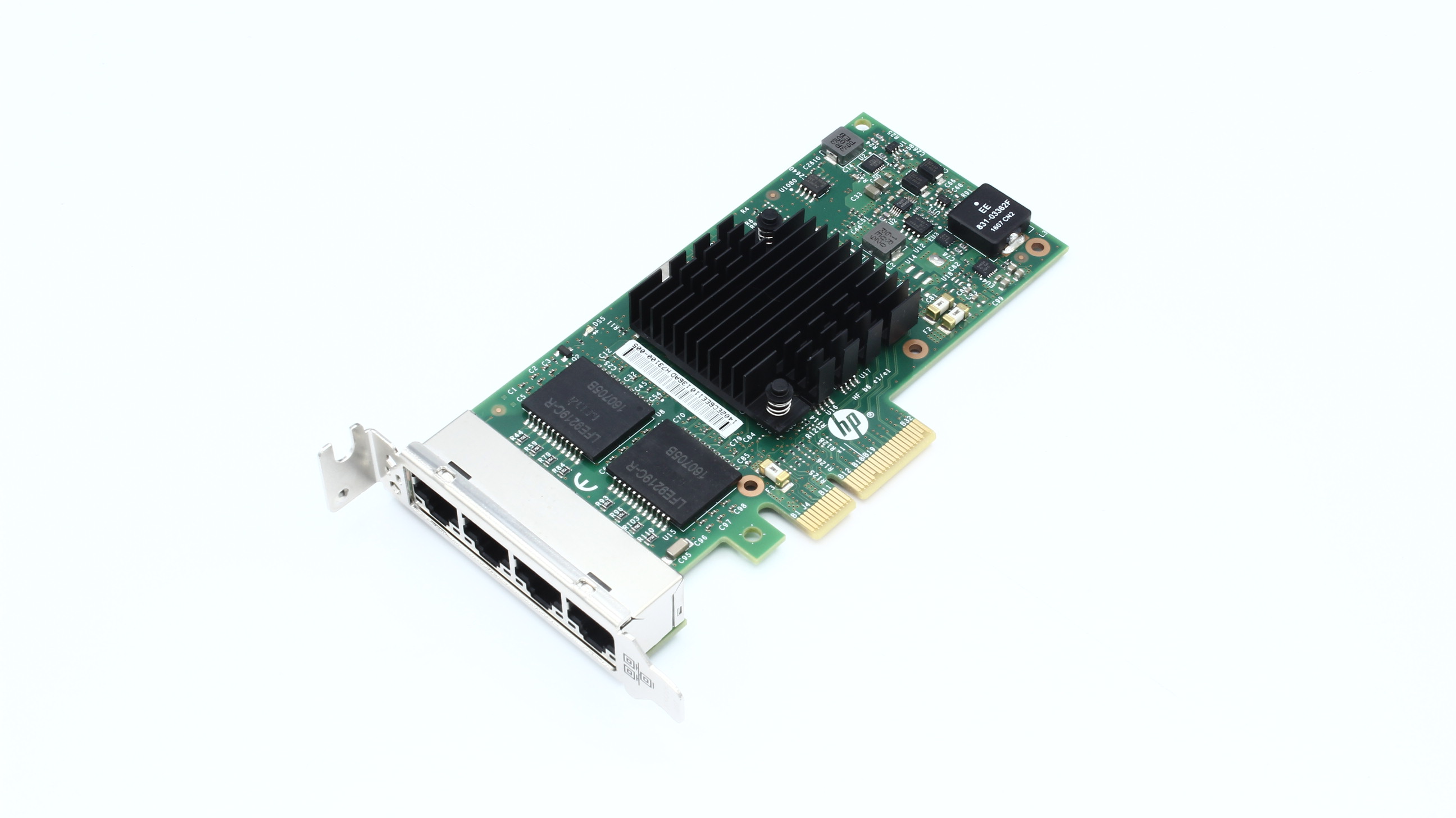 HP 366T Quad Port Gigabit RJ45 Ethernet Server Adapter / Netzwerkkarte PCIe x4 - 816551-001