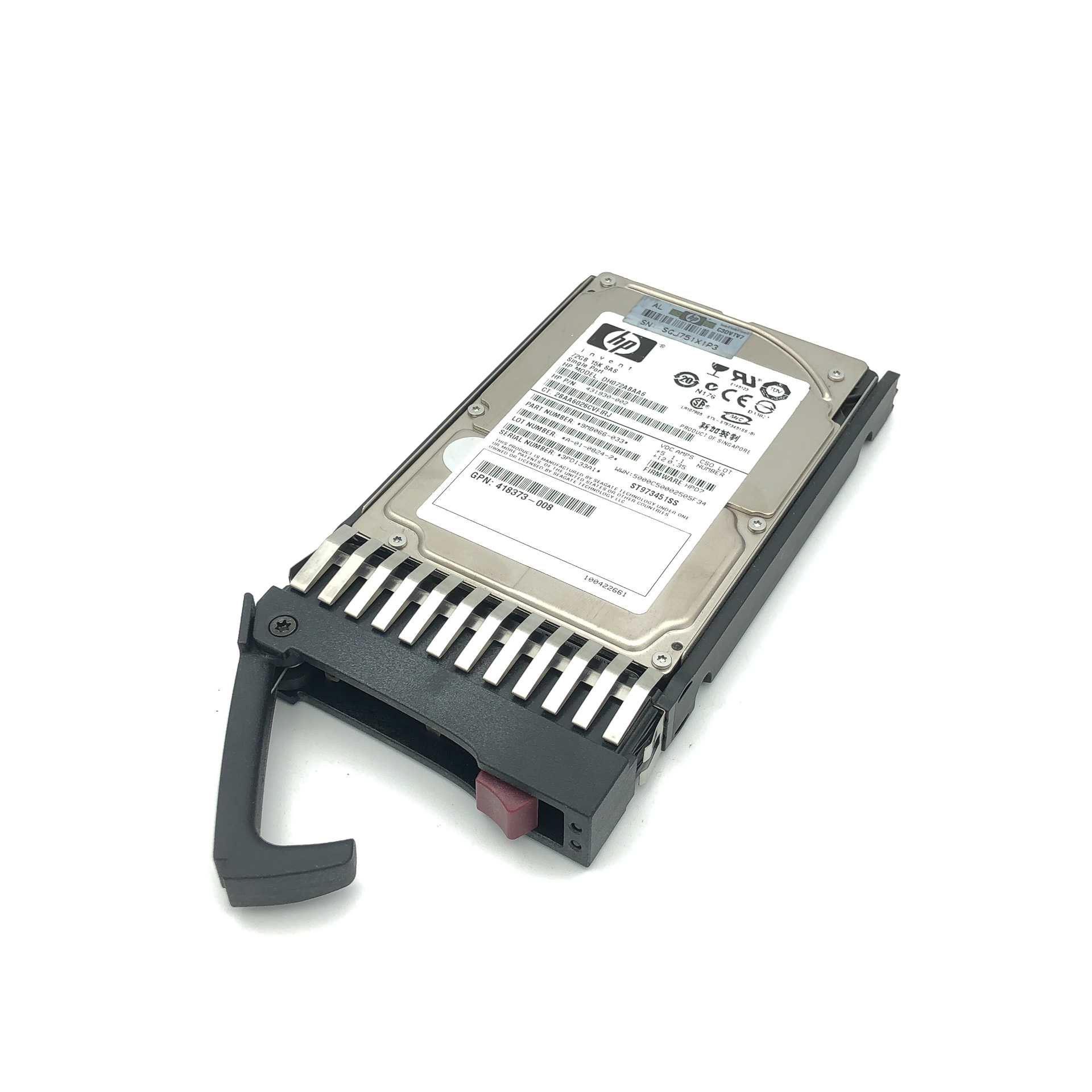 HP 72 GB 15K SAS 2.5" Hard Drive - 418373-004