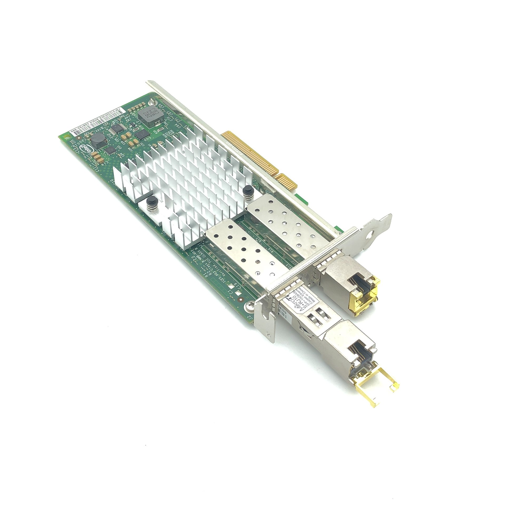 Intel Adapter X520-DA2 2-port 10 Gbit/s SFP+ Ethernet + 2x MikroTik 10G RJ45 modul