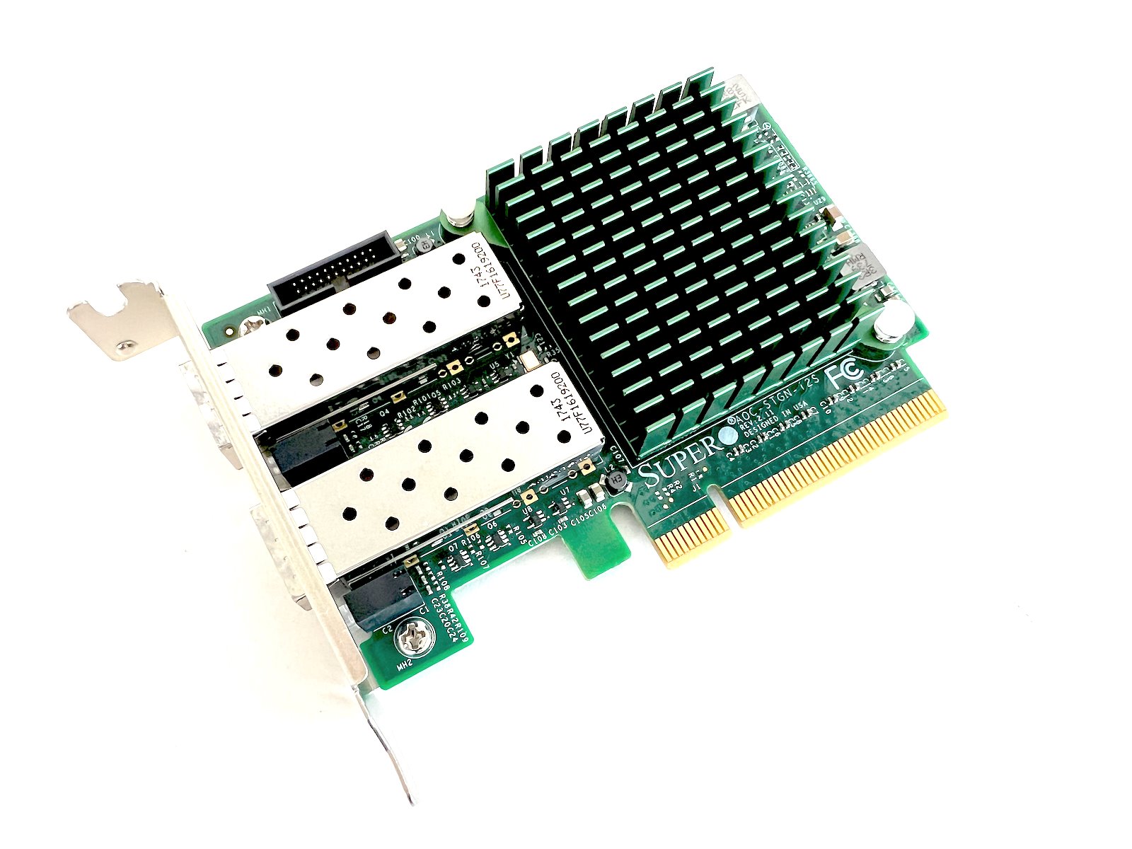 Supermicro 2x 10GbE Dual Port SFP+ Network LAN PCIe x8 Adapter AOC-STGN-i2S Intel 82599ES